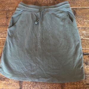Evereve Sage Green Cotton Mini Skirt-Size 0